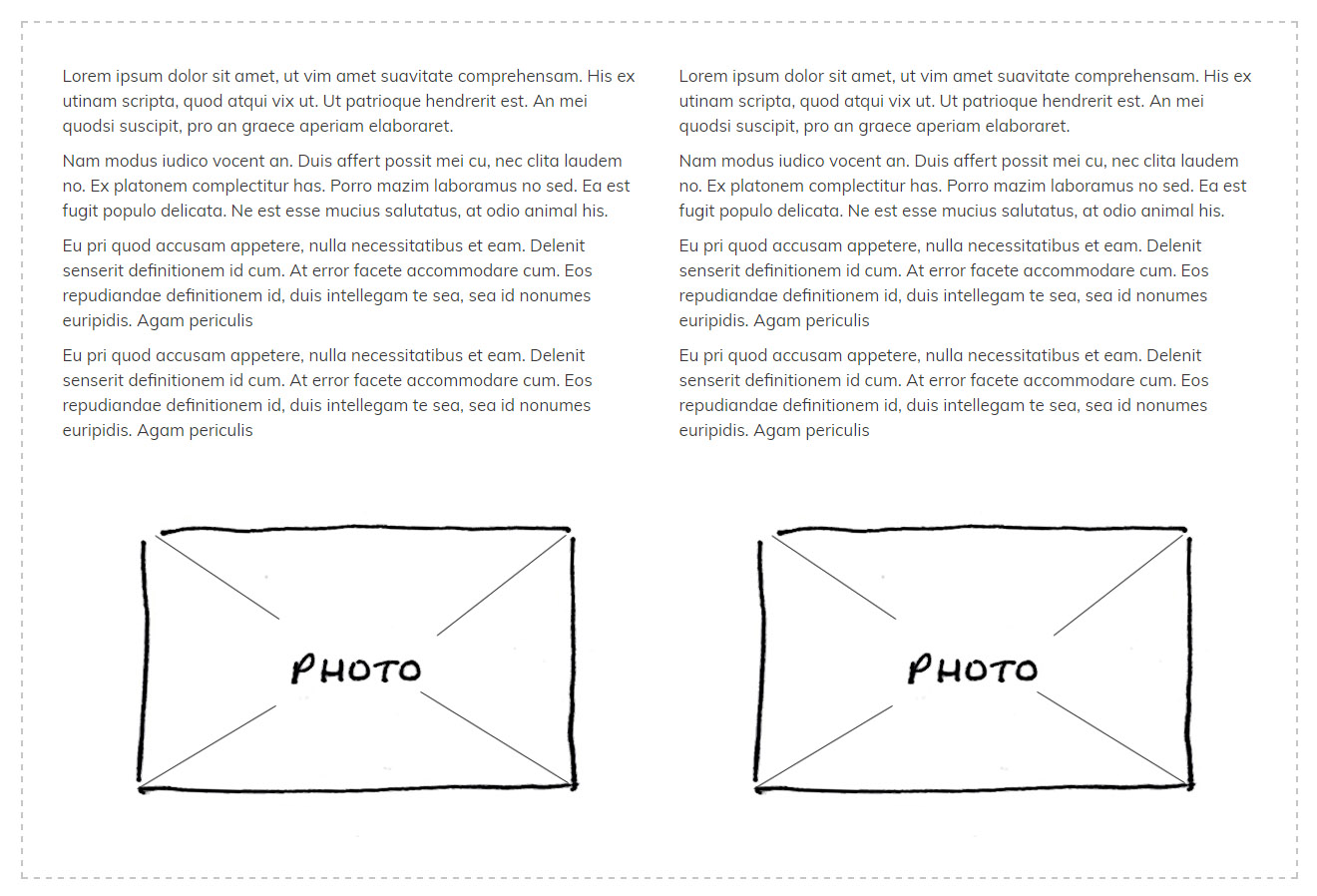2 columns text with 2 pics underneath 2 columns text with 2 pics underneath