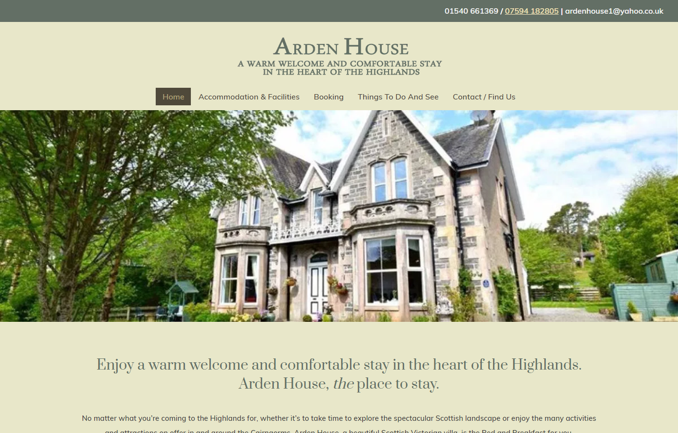 Arden House (B&B) - Highlands
