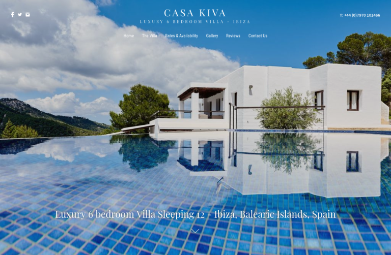 Web Design For Accommodation casakiva