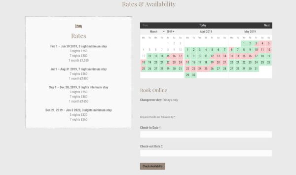 booking system