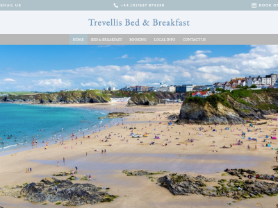 B&B Bed and Breakfast, Centre Newquay, Cornwall - SW Coastal Path nr Beaches