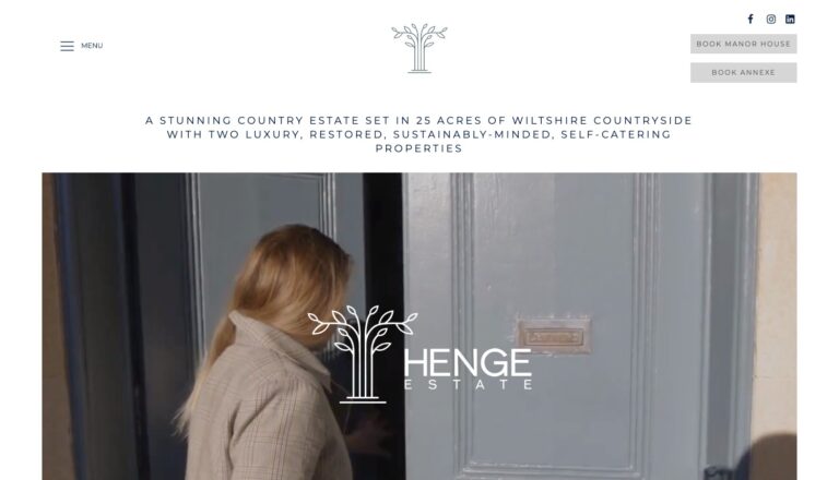 Web Design For Accommodation Large Wiltshire Countryside Estate 2 self catering luxury homes