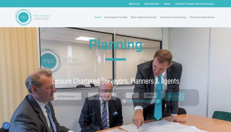 Web Design For Accommodation Michael Paul