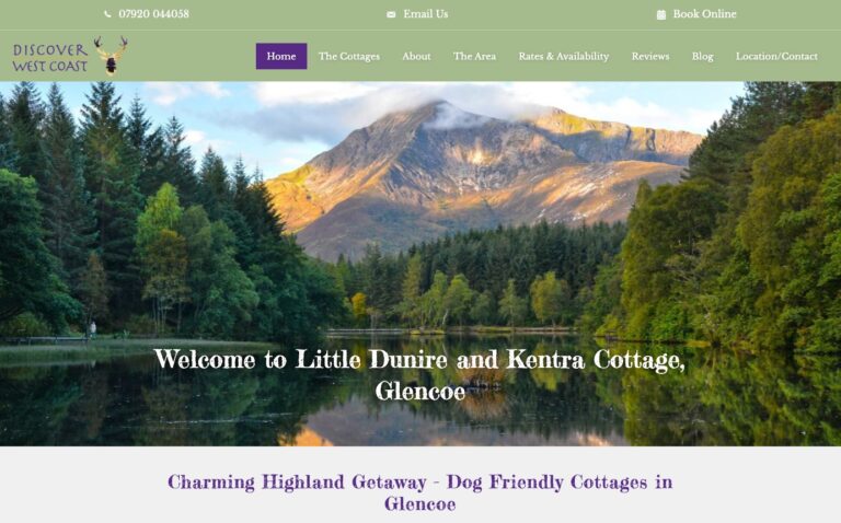 Web Design For Accommodation Discover West Coast