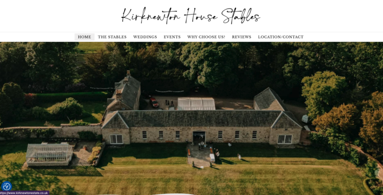 Not just accommodation websites! We do a whole lot of other websites for other industry sectors. We're rather pleased with how this site for such a lovely wedding venue turned out!