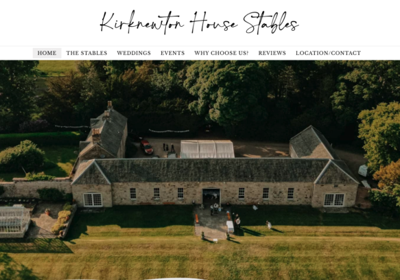 Not just accommodation websites! We do a whole lot of other websites for other industry sectors. We're rather pleased with how this site for such a lovely wedding venue turned out!